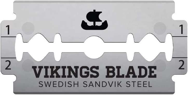 VIKINGS BLADE Double Edge Safety Razor Blades, 50x Blades, Swedish Steel + Platinum Coated, Replacement Razor Blades & Refills (Semi-Aggressive & Safe) - Image 5