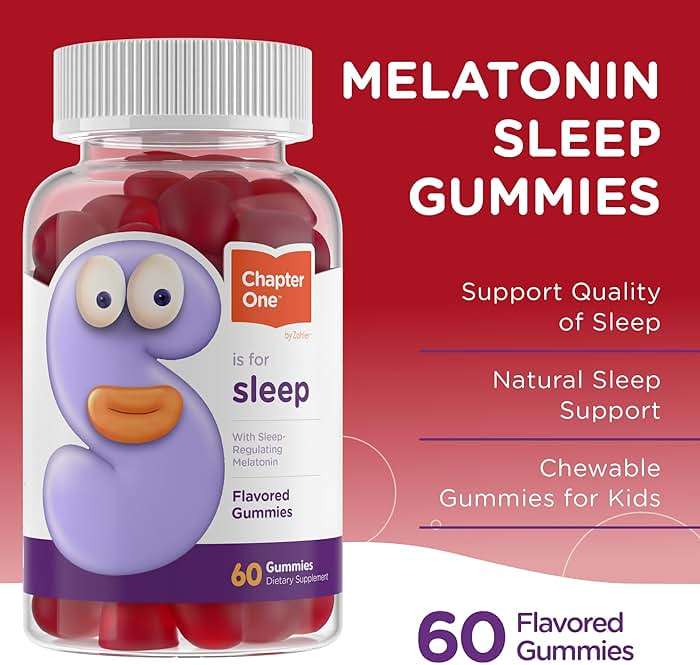 Zahler Chapter One Sleep Gummies - 2.5 mg Melatonin Gummies to Support Restful Sleep - Dietary Supplement for Kids' Bedtime Routine - Kosher, Gluten-Free & Dairy-Free - 60 Count - Image 2