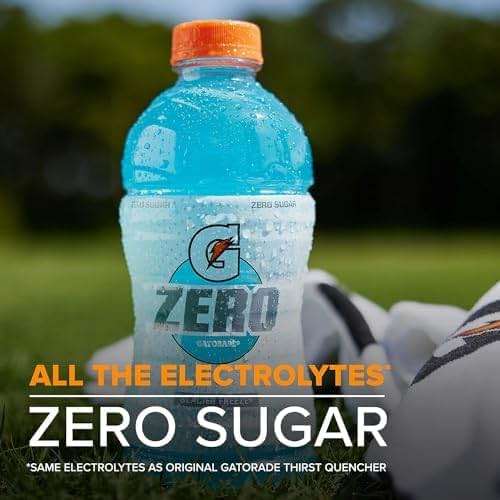Gatorade Thirst Quencher Zero Sugar Sports Drink, Orange, 20oz Bottles, 8 Pack, Electrolytes for Rehydration - Image 5