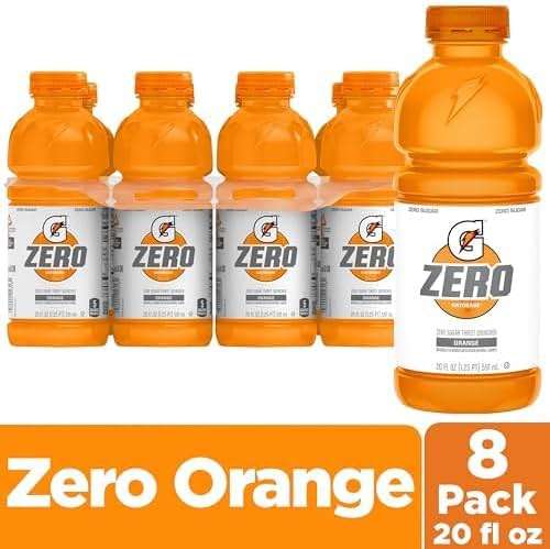 Gatorade Thirst Quencher Zero Sugar Sports Drink, Orange, 20oz Bottles, 8 Pack, Electrolytes for Rehydration - Image 7