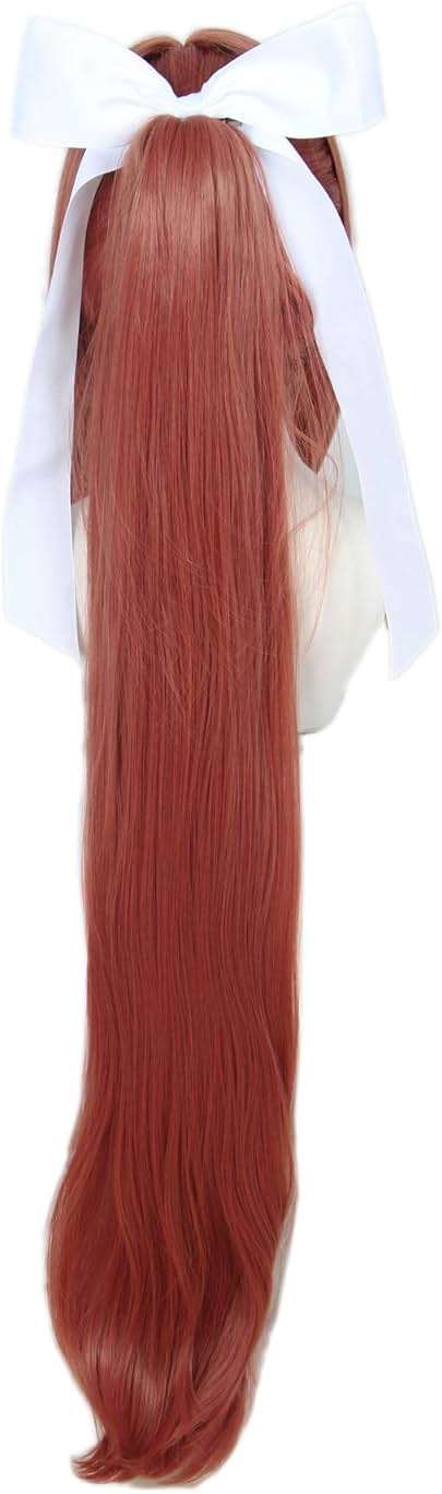 Linfairy Girl Wig Halloween Cosplay Costume Wig for Women Long wig with White Bow - Image 6