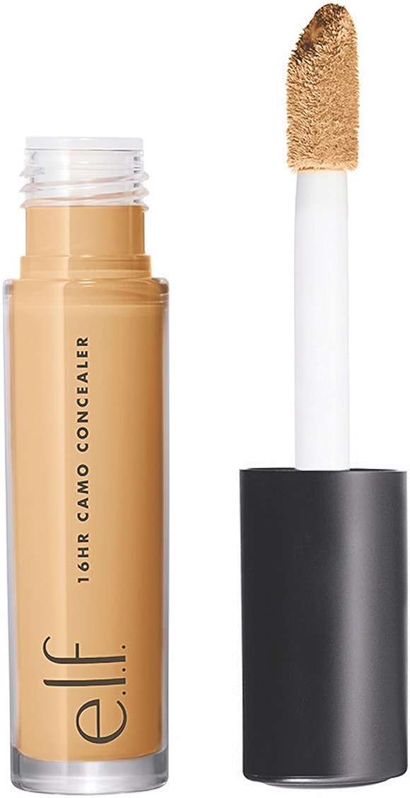 e.l.f. 16HR Camo Concealer, Full Coverage, Matte Finish Under-Eye & Blemish Corrector, Hydrating Formula, 16-Hour Crease-Resistant Wear, Medium Peach - Image 1