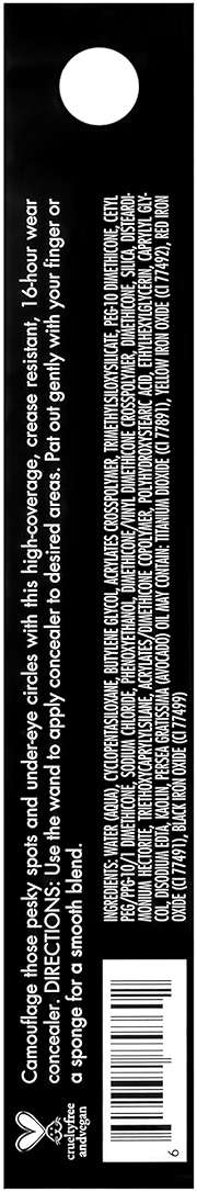 e.l.f. 16HR Camo Concealer, Full Coverage, Matte Finish Under-Eye & Blemish Corrector, Hydrating Formula, 16-Hour Crease-Resistant Wear, Medium Peach - Image 3
