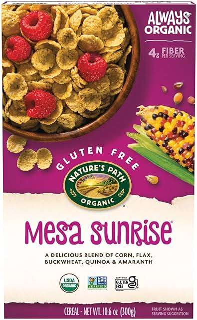 Nature's Path Organic Mesa Sunrise Cereal, 10.6 oz (Pack of 1), Flax Seeds, Quinoa, Amaranth, Gluten Free - Image 1