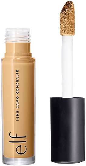e.l.f. 16HR Camo Concealer, Full Coverage, Matte Finish Under-Eye & Blemish Corrector, Hydrating Formula, 16-Hour Crease-Resistant Wear, Medium Sand - Image 1