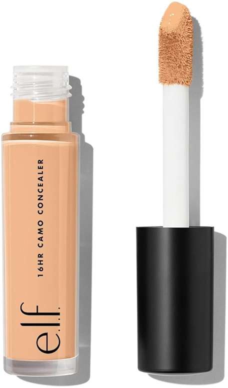 e.l.f. 16HR Camo Concealer, Full Coverage, Matte Finish Under-Eye & Blemish Corrector, Hydrating Formula, 16-Hour Crease-Resistant Wear, Medium Beige - Image 1