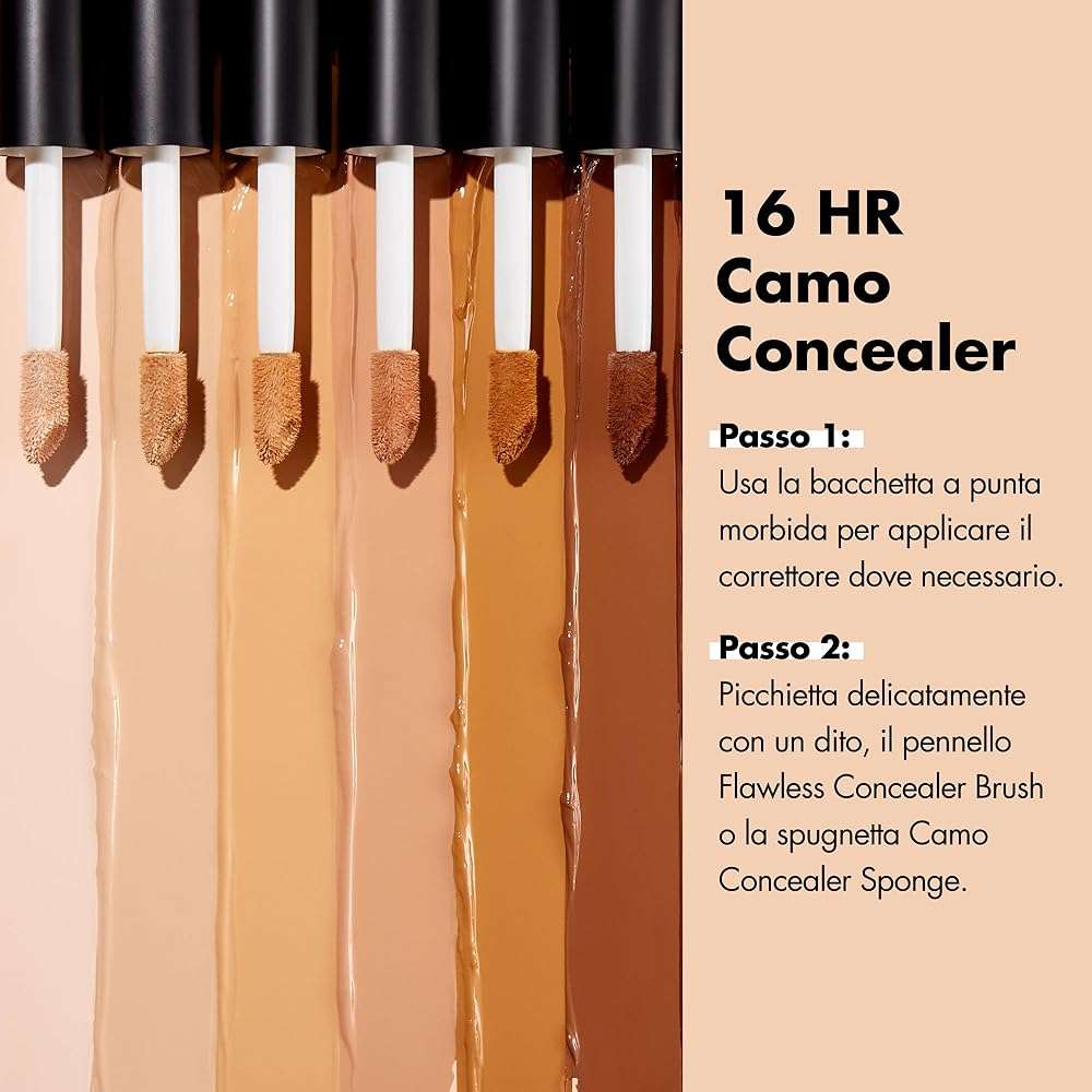 e.l.f. 16HR Camo Concealer, Full Coverage, Matte Finish Under-Eye & Blemish Corrector, Hydrating Formula, 16-Hour Crease-Resistant Wear, Medium Beige - Image 3