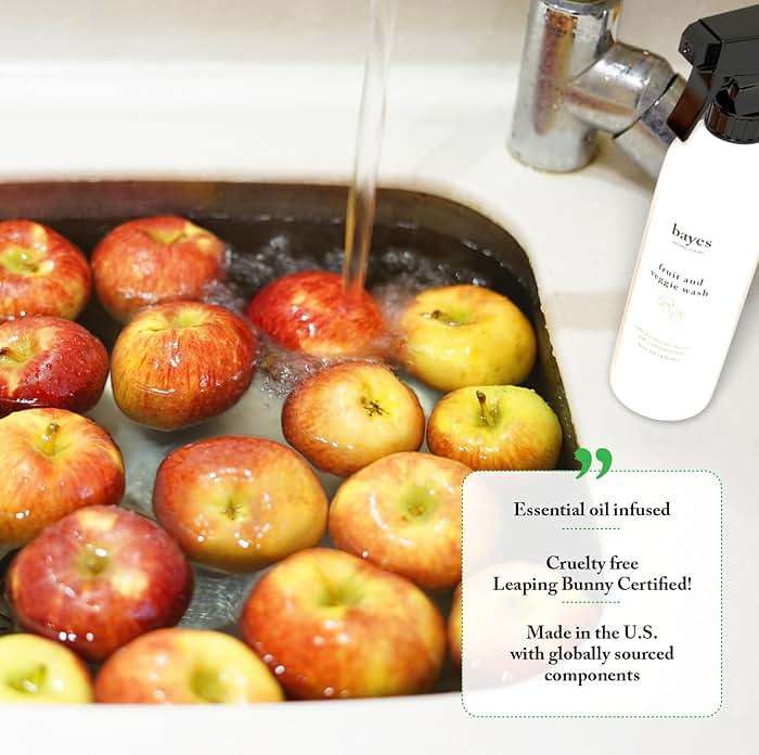 Bayes High-Performance Produce Wash - Fruit and Vegetable Cleaner, Helps Remove Harmful Residue - 16 oz - Image 6