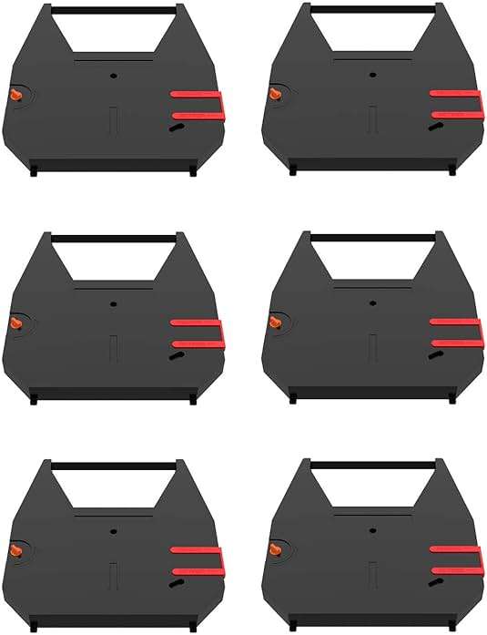 Bigger 6-Pack Replacement for Brother 7020 Ribbon - CE-25 35 40 45 50 50XL 58 60 65 68 70 333 CX-80 90 95 PRO-400 420 440 460 EM-401 411 430 450 530 550 630 WP-55 200 500 510+ 650 Correctable Ribbon - Image 1