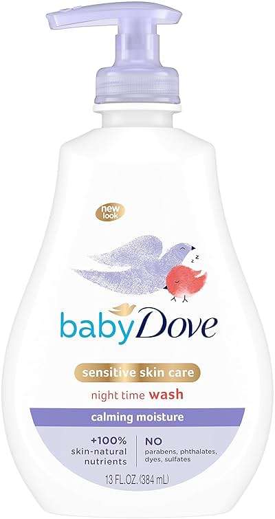 Baby Dove Sensitive Skin Care Baby Wash For a Calming Moisture Hypoallergenic and Tear-Free, Washes Away Bacteria, Chamomile, 13 Fl Oz - Image 1