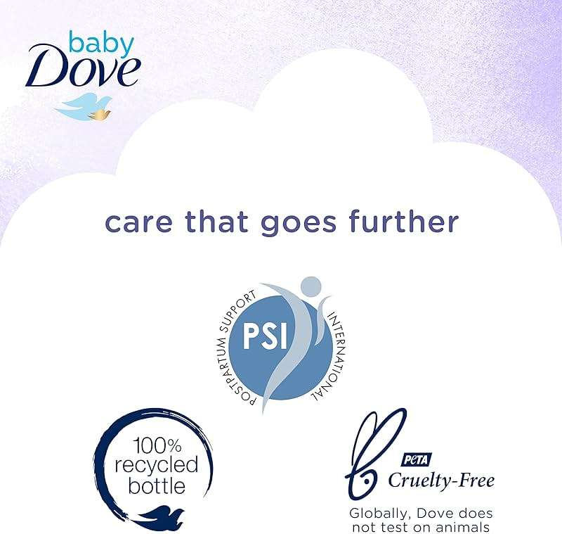 Baby Dove Sensitive Skin Care Baby Wash For a Calming Moisture Hypoallergenic and Tear-Free, Washes Away Bacteria, Chamomile, 13 Fl Oz - Image 11