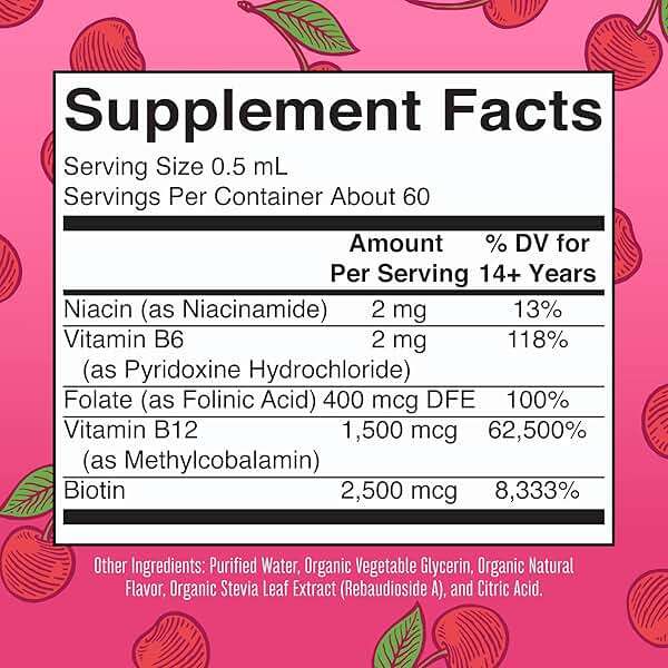 MaryRuth Organics Vitamin B Complex | B Vitamins Complex | Biotin | Vitamin B12 | Niacin | Folate | Metabolic Support Supplement | Vegan | USDA Organic | Non-GMO | Gluten Free | 2 Month Supply - Image 2