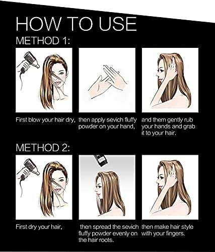 SEVICH Hair Volumizing Powder, Texturizing & Root Lift for Fine Thin Hair – Matte Finish Styling Dust Powder for Men & Women, Oil Absorbing Volume Booster 0.28oz/8g - Image 6
