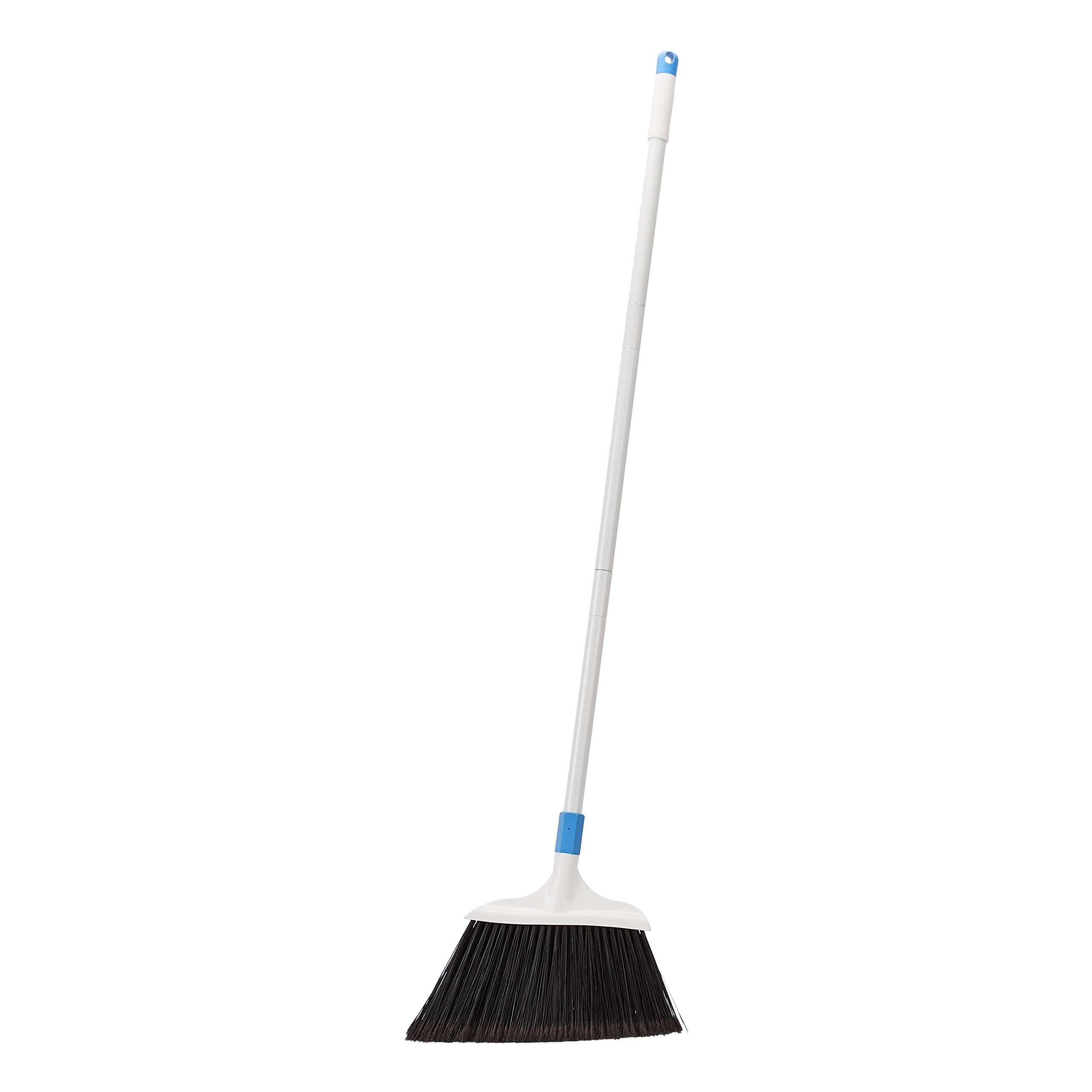 Amazon Basics Heavy-Duty Broom, Blue and White - Image 1