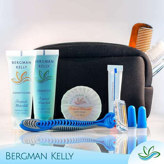 Bergman Kelly - Travel Size 2 in 1 Shampoo & Conditioner - 1 fl oz, 100 PK, Tropical Waterfall - Delight Your Guests w/Invigorating & Refreshing Shampoo Amenities - Small Hotel Toiletries in Bulk - Image 7