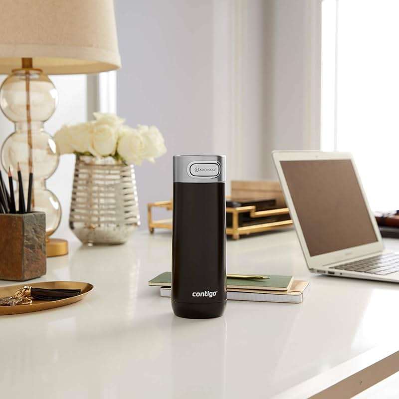 Contigo Luxe Vacuum-Insulated Stainless Steel Thermal Travel Mug 16 Ounces Stainless Steel - Image 7