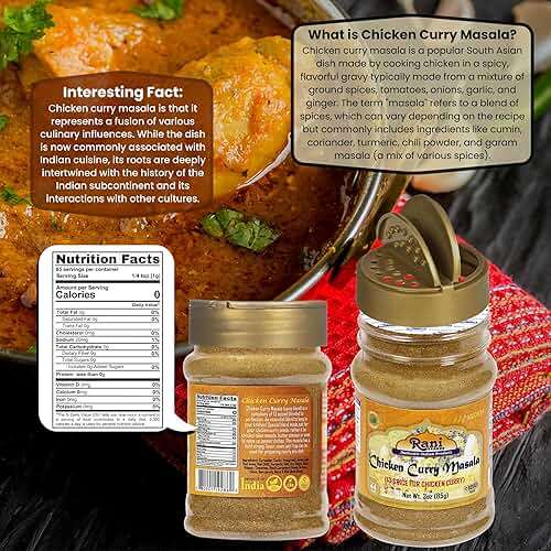 Rani Chicken Curry Masala Indian 13-Spice Blend 3oz (85g) PET Jar ~ All Natural | Vegan | No Colors | Gluten Friendly | NON-GMO | Indian Origin - Image 2