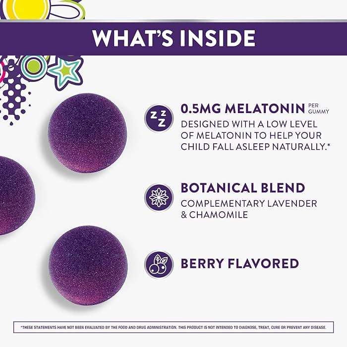 Pure Zzzs, Kidz, Kids Melatonin Gummy, Sleep Aid, Low Amount of Melatonin for Kids, with Chamomile and Lavender, 1 mg, Berry Flavored, 72 Count - Image 2