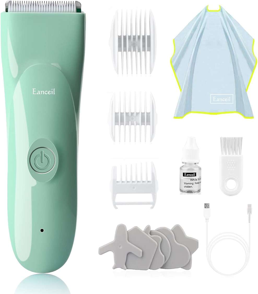 Baby Hair Clippers - Ultra Quiet Electric Hair Trimmer, Cordless Rechargeable Waterproof Haircut Kit for Kids Infants & Adult. - Image 1