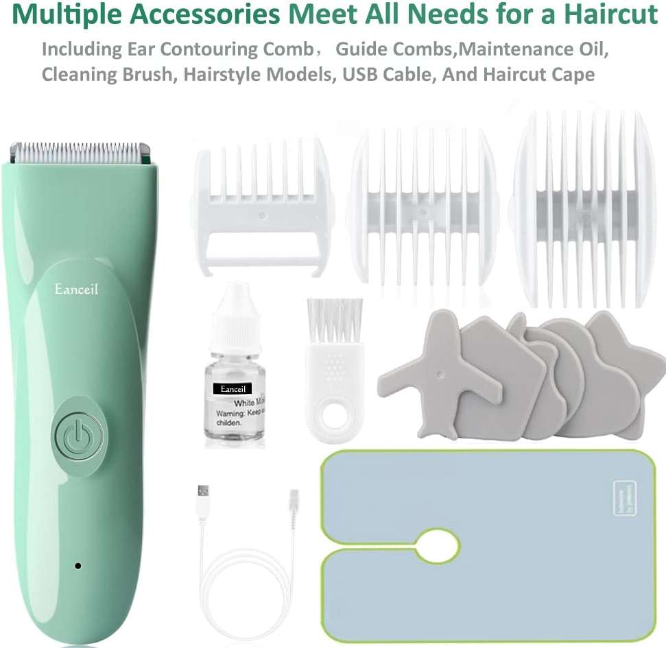 Baby Hair Clippers - Ultra Quiet Electric Hair Trimmer, Cordless Rechargeable Waterproof Haircut Kit for Kids Infants & Adult. - Image 7
