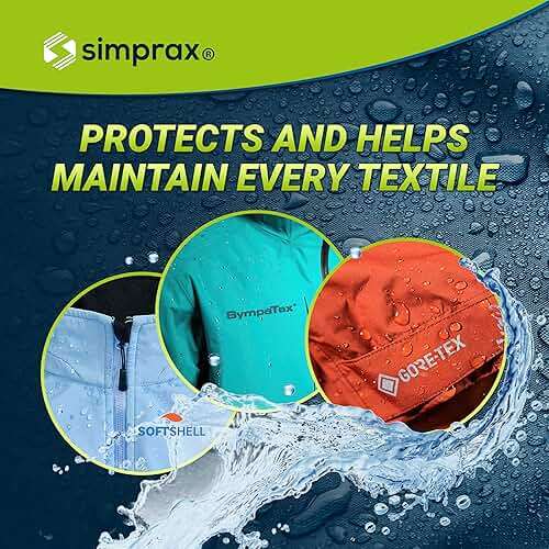 simprax® Textile Waterproof Spray Eco-Friendly & Skin-Safe | Water-Based Waterproofing for Gore-Tex, Sympatex & Softshell | Biodegradable Waterproofing Spray for Fabric Outdoor | Made in Germany - Image 7
