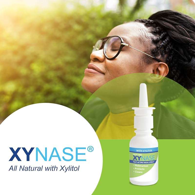 Xynase® Nasal Spray with Xylitol (0.75 fl oz) - All Natural Saline Gentle Relief for Congestion, Allergies, and Sinus Pressure, Safe for All Ages - Image 3