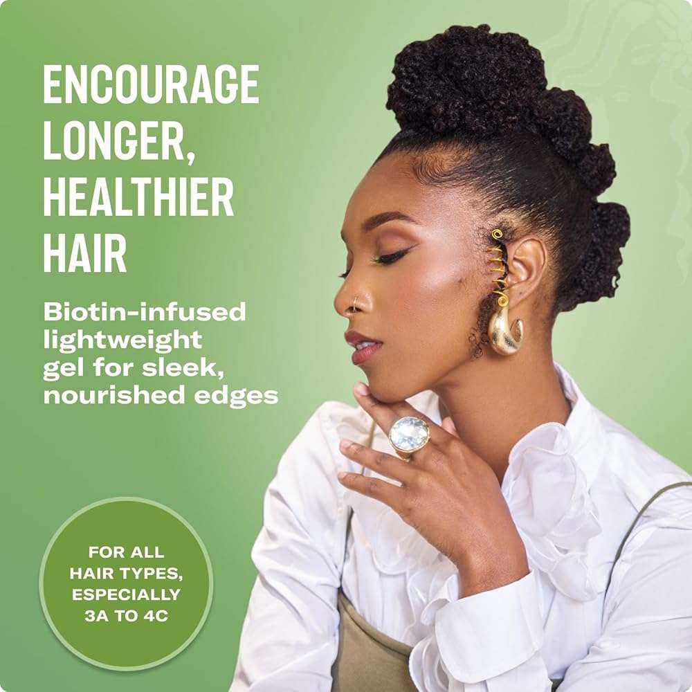 Mielle Organics Rosemary & Mint Edge Control Gel - Strong Hold Hair & Edge Gel for Women & Men - Infused with Biotin, Coconut & Babassu Oil to Encourage Longer, Healthier Hair (2 Fl Oz) - Image 3