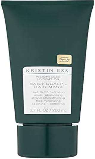 Kristin Ess Hair Weightless Hydration Daily Scalp + Hair Mask - Soothes Scalp, Hydrates Hair, Rebalancing Treatment, Frizz Minimizing, Vegan, Color & Keratin Safe, 6.7 fl oz - Image 1