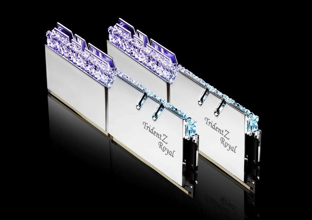 G.SKILL Trident Z Royal Series DDR4 RAM (XMP) 32GB (2x16GB) 3200MT/s CL16-18-18-38 1.35V Intel AMD Desktop Computer Memory U-DIMM - Silver (F4-3200C16D-32GTRS) - Image 4