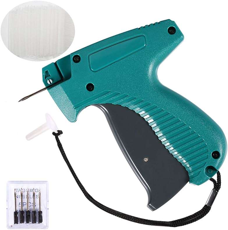 BS ONE Price Tagging Gun for Clothing, Standard Retail Price Tag Attacher Gun for Clothes with 6 Needles & 1000pcs 2" Barbs Fasteners for Store - Image 1