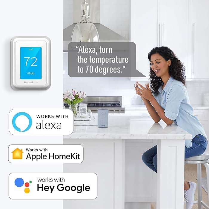 Honeywell Home T9 WIFI Smart Thermostat, Smart Room Sensor Ready, Touchscreen Display, Alexa and Google Assist - Image 7