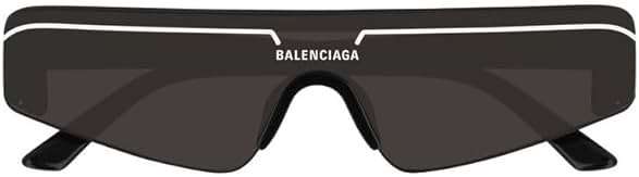 Balenciaga Gray Shield Unisex Sunglasses BB0003S 001 99 - Image 3