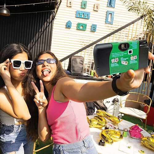 Fujifilm QuickSnap Flash 400 Disposable 35mm Camera + Hand Strap + Quality Photo Microfiber Cloth (3 Pack) - Image 5