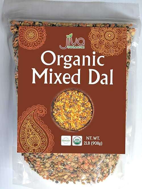 Jiva Organic Mixed Dal 2LB (Mixed Lentils) 32oz Bag - Image 1
