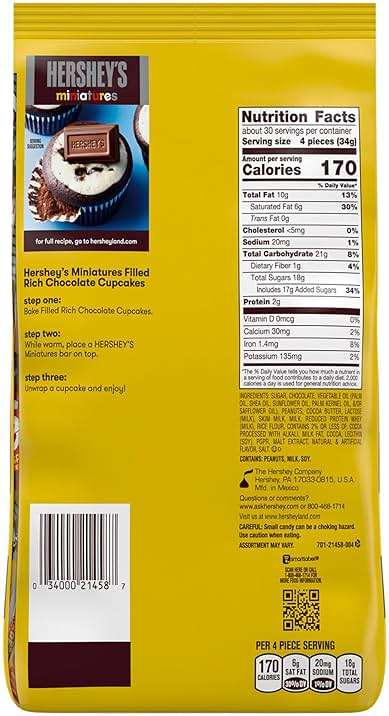 HERSHEY'S Miniatures Assorted Chocolate Candy Party Pack, 35.9 oz - Image 2
