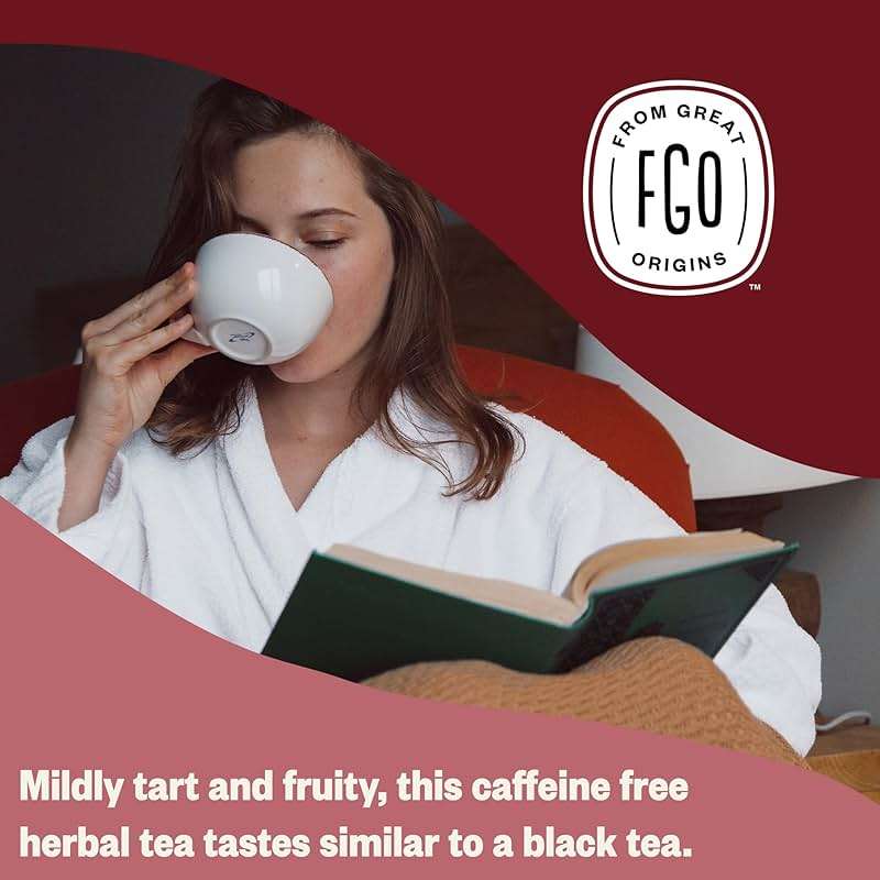 FGO Organic Red Raspberry Leaf Tea Bags, 100 Eco-Conscious Tea Bags, Caffeine Free, Imported from Germany, Reseable Bag, Packaging May Vary (Pack of 1) - Image 6