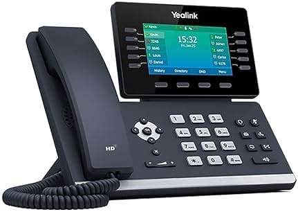 Yealink T54W IP Phone, 16 VoIP Accounts. 4.3-Inch Color Display. USB 2.0, 802.11ac Wi-Fi, Dual-Port Gigabit Ethernet, 802.3af PoE, Power Adapter Not Included (SIP-T54W) - Image 3