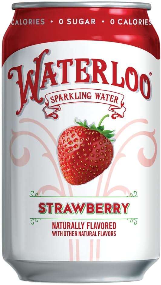 Waterloo Sparkling Water, Strawberry Naturally Flavored, 12 Fl Oz Cans (Pack of 12) – Zero Calories and Zero Sugar or Sweeteners - Image 3