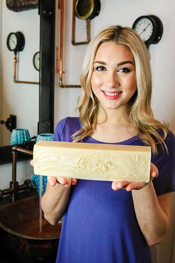 Organic Goat's Milk Soap Loaf - Cut Into 8 to 10 Soap Bars - Natural Ingredients - Hypoallergenic - 2 Pound Block - Image 8