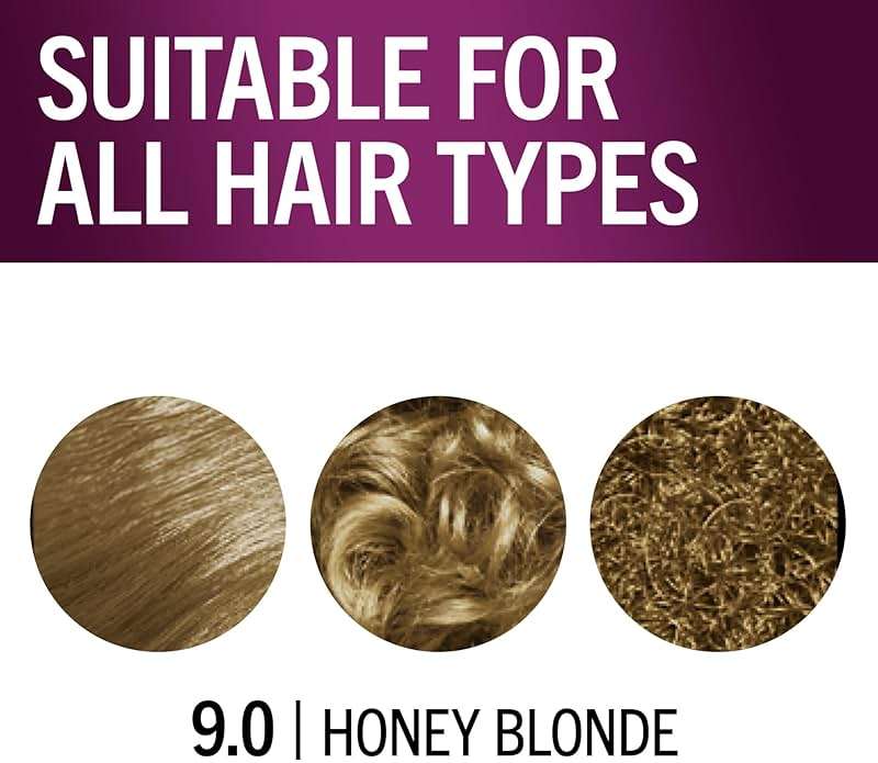 Schwarzkopf Keratin Permanent Hair Dye Cream, 9.0 Honey Blonde, Professional Quality Color for Up to 100% Gray Coverage, Bond Enforcing System - Image 4