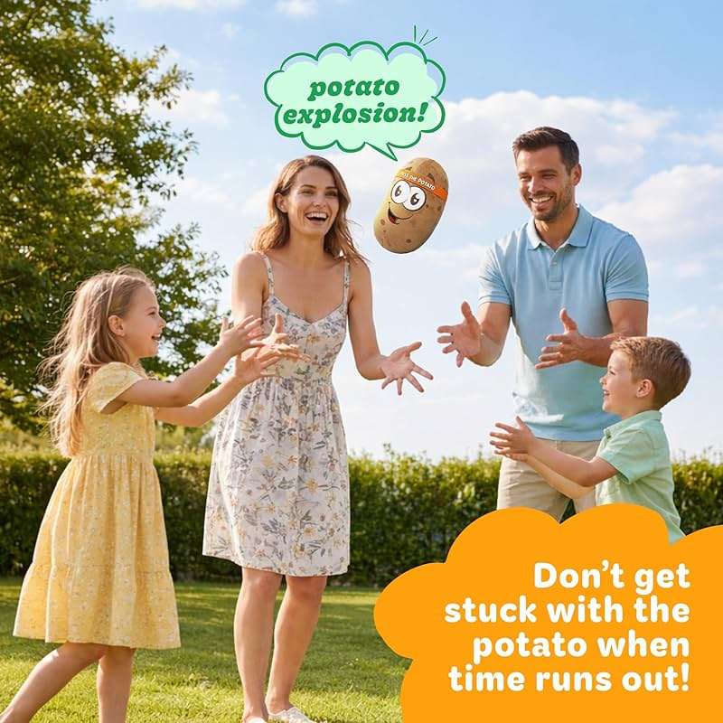 Move2Play, Pass The Potato | Hilariously Wild & Fun | Active Family Game for Kids Ages 3-8+ | Indoor Outdoor Toss Game | Party Games for Boys & Girls | Camping Travel Fun - Image 2