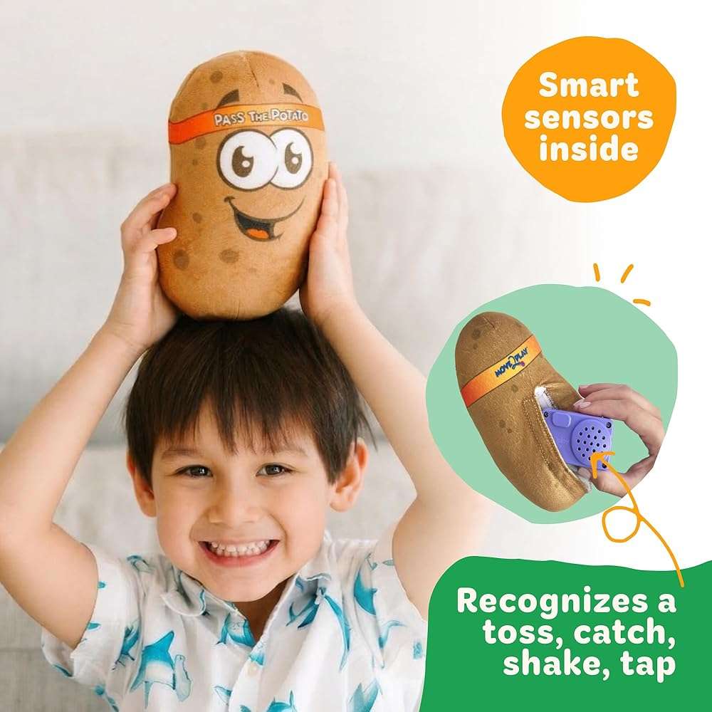 Move2Play, Pass The Potato | Hilariously Wild & Fun | Active Family Game for Kids Ages 3-8+ | Indoor Outdoor Toss Game | Party Games for Boys & Girls | Camping Travel Fun - Image 5