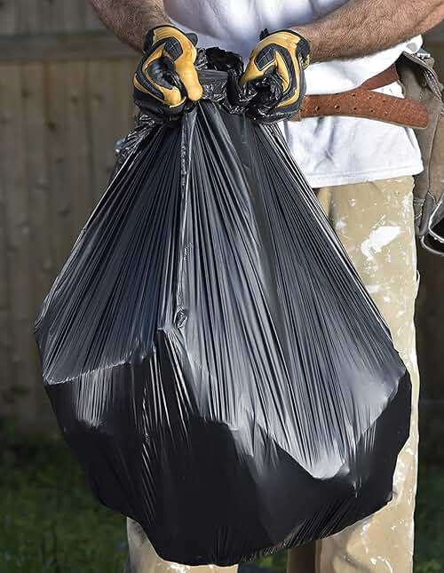 Aluf Plastics Heavy Duty 55 Gallon Trash Bags - (Value 50 Pack) - 1.5 MIL equivalent Industrial Strength Plastic 35" x 55" for 50-55 Gal Cans -Fits Toter, Rubbermaid Brute, Carlislie Bronco etc. - Image 2