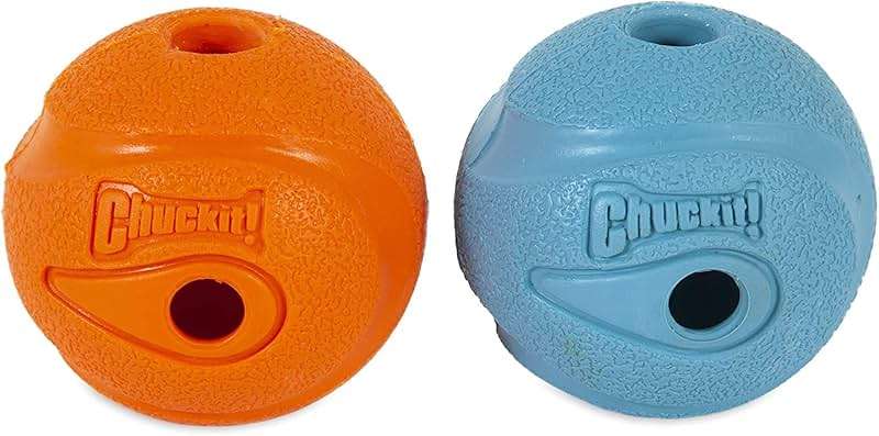 Chuckit! Dog Fetch Toy Whistler Ball Noisy Play Fits Launcher Medium 4 Balls2 - Image 3