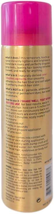 Style Edit Root Touch Up Spray | Temporary Hair Color for Gray Roots and Thinning Hair | Salon-Quality, Transfer-Resistant Hair Concealer | Light Blonde, 4 oz - Image 8