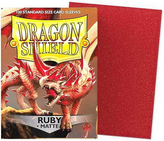 Dragon Shield | Standard Size Card Matte Sleeves | 100 CT - Smooth & Tough Premium TCG Sleeves | Compatible with Pokemon, Flesh & Blood, One Piece & Magic the Gathering | Ruby - Image 2