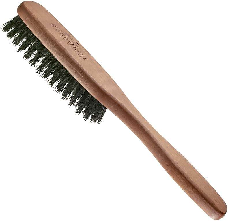 ZilberHaar Long Hair & Beard Brush - Made From Stiff First Cut Boar Bristles And Pearwood - Perfect Beard Care for Men - Works with all Beard Balms and Oils - 8.5 inches long - Image 8