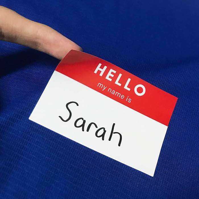 250 Pack - Hello My Name is Stickers, Name Tags Stickers Labels - 3" x 2", 5 Colors - Image 5