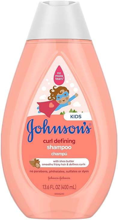 Johnson's Kids' Curl Defining Shampoo with Shea Butter, Cleanses, Smooths Frizz, & Defines Waves & Curls for 24 Hours, 13.6 fl. oz - Image 1