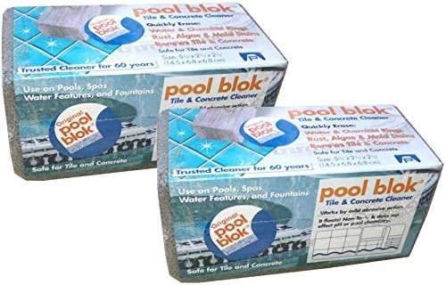 Pumie 2-Pack Pumice Stone for Pool Tile Cleaning - Calcium Remover for Tile & Plaster Stain - Cleaner for Calcium Build Up - Grout & Concrete Scouring - Pool Blok PB-12-5.75x2.87x2.87 - Image 1